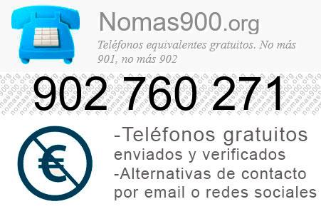 Teléfono 902760271
