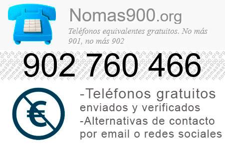 Teléfono 902760466