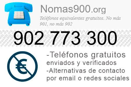 Teléfono 902773300
