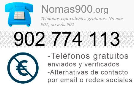 Teléfono 902774113