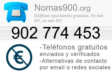 Teléfono 902774453