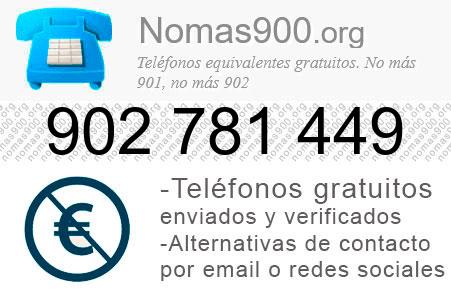 Teléfono 902781449