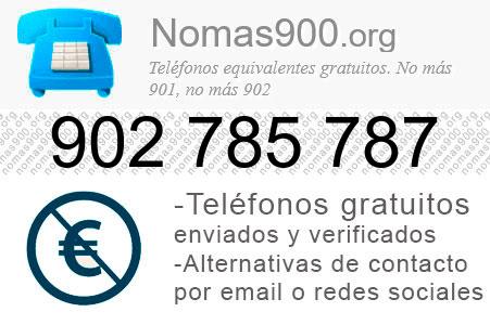 Teléfono 902785787