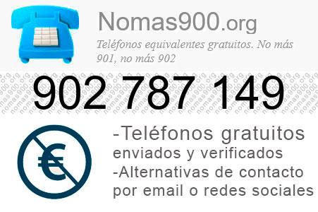 Teléfono 902787149