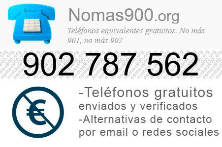 Teléfono 902787562