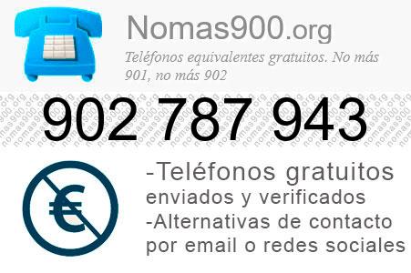 Teléfono 902787943