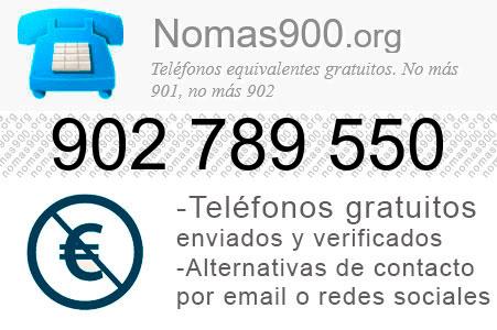 Teléfono 902789550