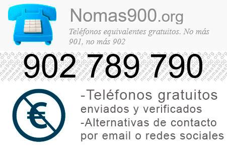 Teléfono 902789790