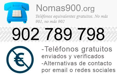 Teléfono 902789798