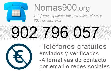 Teléfono 902796057