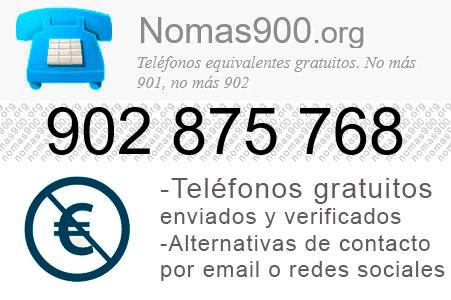 Teléfono 902875768