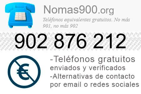 Teléfono 902876212