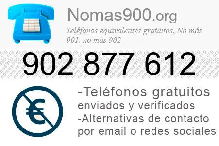 Teléfono 902877612