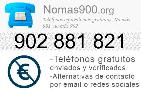Teléfono 902881821