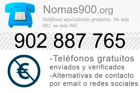 Teléfono 902887765