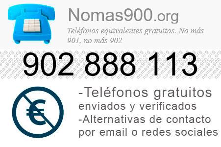 Teléfono 902888113