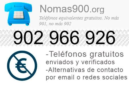 Teléfono 902966926