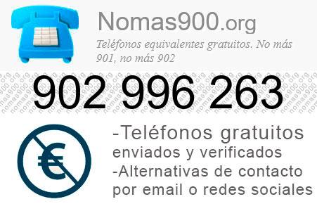 Teléfono 902996263