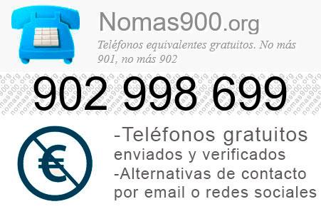 Teléfono 902998699