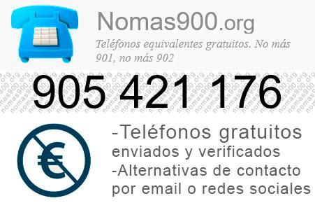 Teléfono 905421176