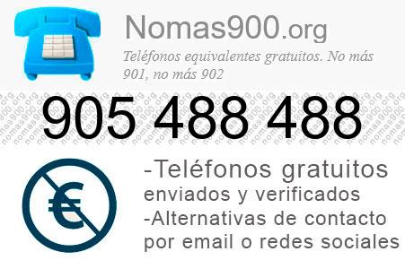 Teléfono 905488488