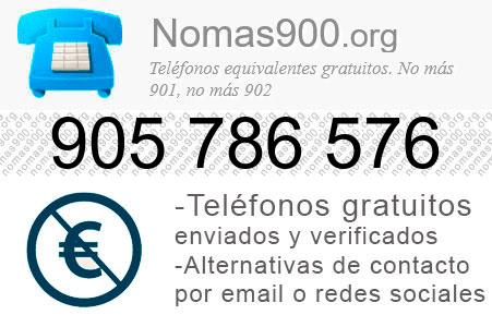Teléfono 905786576