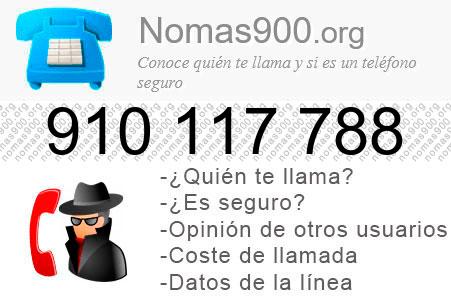 Teléfono 910117788