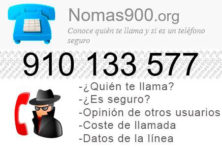 Teléfono 910133577