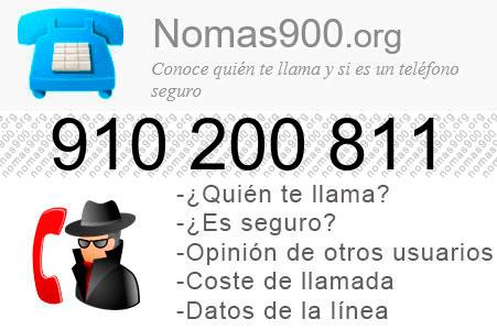 Teléfono 910200811