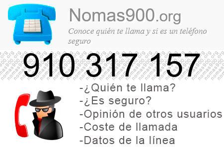 Teléfono 910317157