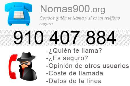 Teléfono 910407884