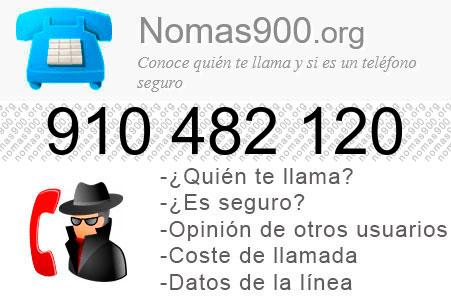 Teléfono 910482120