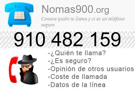 Teléfono 910482159