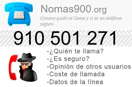 Teléfono 910501271