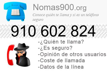 Teléfono 910602824