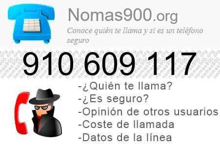 Teléfono 910609117