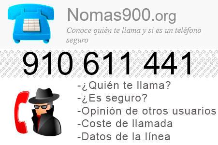 Teléfono 910611441