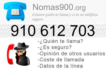 Teléfono 910612703