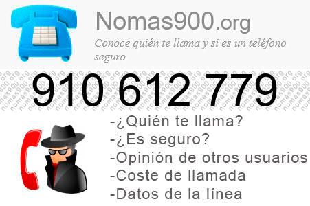 Teléfono 910612779