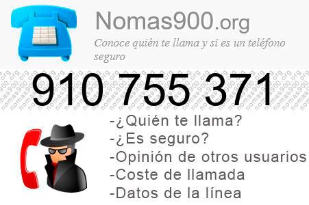 Teléfono 910755371