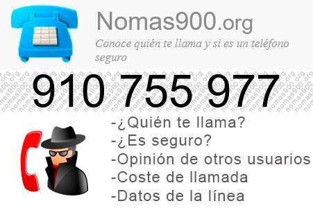Teléfono 910755977