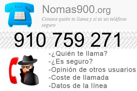 Teléfono 910759271