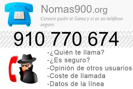 Teléfono 910770674