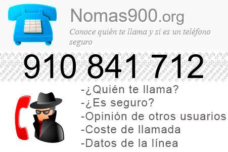 Teléfono 910841712