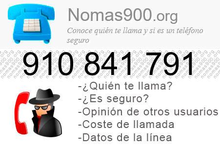 Teléfono 910841791