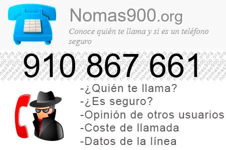 Teléfono 910867661