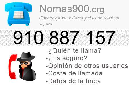 Teléfono 910887157