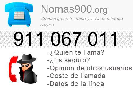 Teléfono 911067011