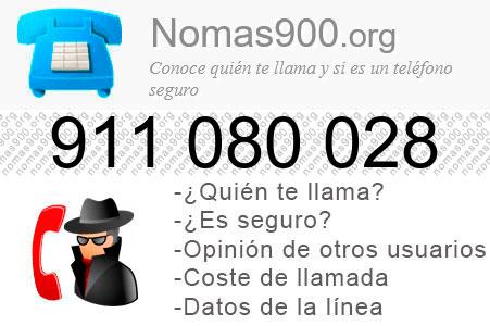 Teléfono 911080028