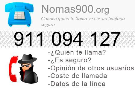 Teléfono 911094127